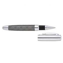 Grey Woven Removable Cap Pen